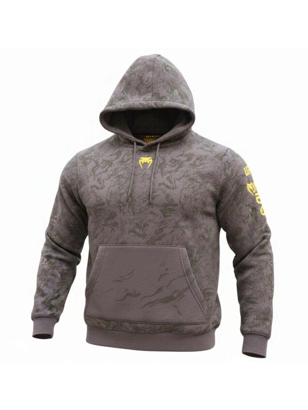 UFC Venum Fight Week Fusion Pullover Hoodie Women's L Earthen Brown Camo FW4